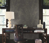 York Allerton Bamboo Black Wallpaper