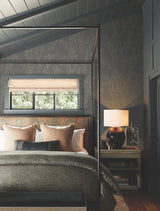 York Allerton Bamboo Black Wallpaper