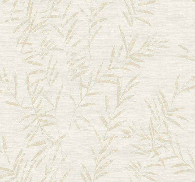 York Allerton Bamboo White Wallpaper