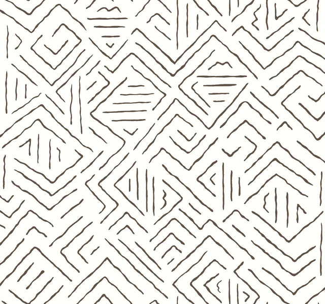 York Sirih White Wallpaper