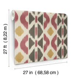 York Patan Red Wallpaper