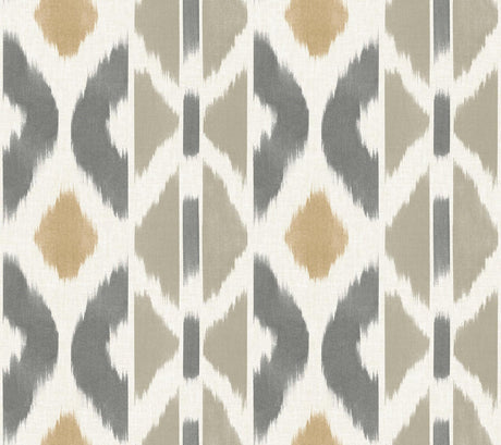 York Patan Grey Wallpaper