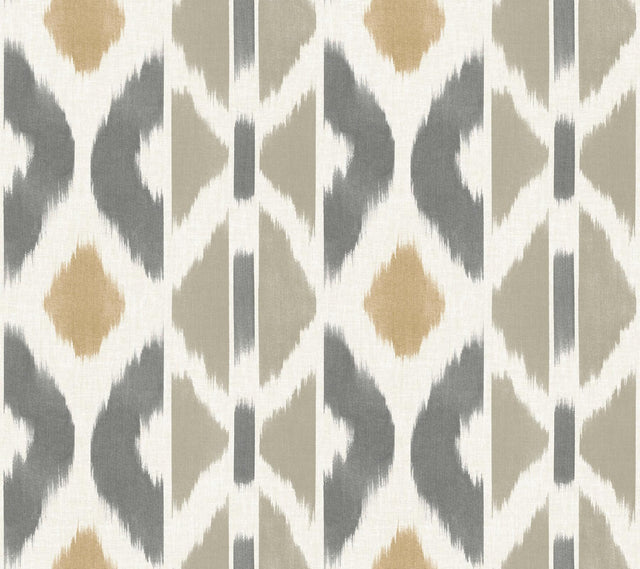 York Patan Grey Wallpaper