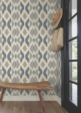 York Patan Grey Wallpaper
