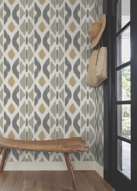 York Patan Grey Wallpaper