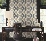 York Patan Grey Wallpaper