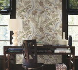 York Heronwood Purple Wallpaper