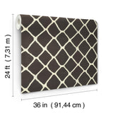 York Tonga Black Wallpaper