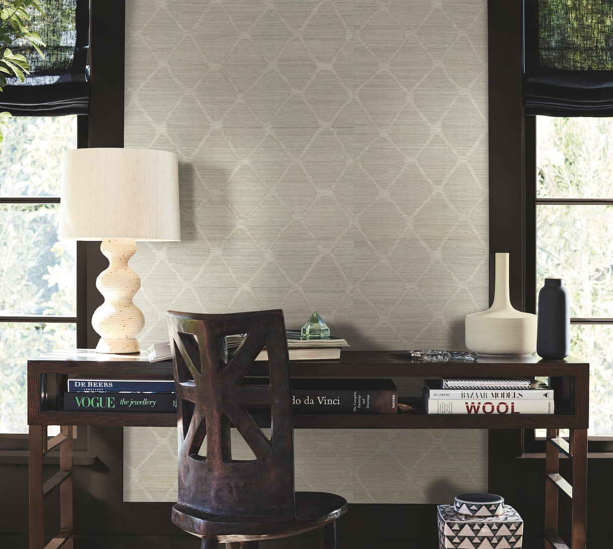 York Tonga Grey Wallpaper