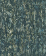 York Gilded Plume Blue Wallpaper