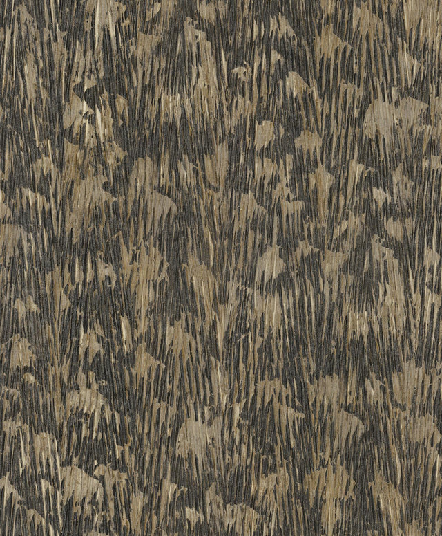 York Gilded Plume Black Wallpaper
