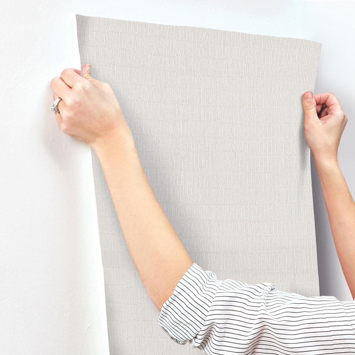 York Tectonic Texture White Wallpaper