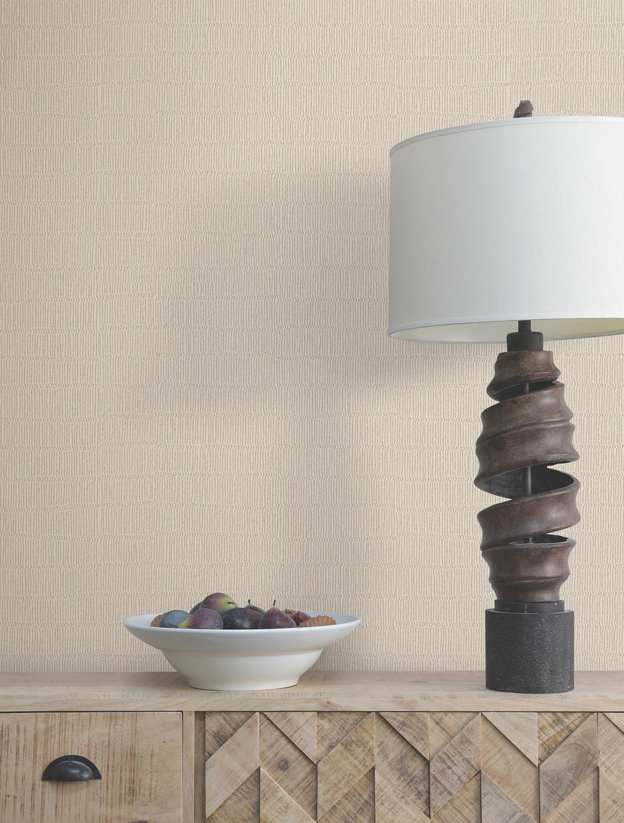 York Tectonic Texture Beige Wallpaper