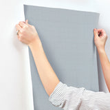 York Tectonic Texture Blue Wallpaper
