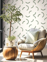 York Lunula Green Wallpaper