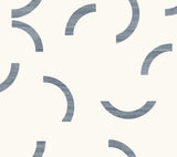 York Lunula Blue Wallpaper