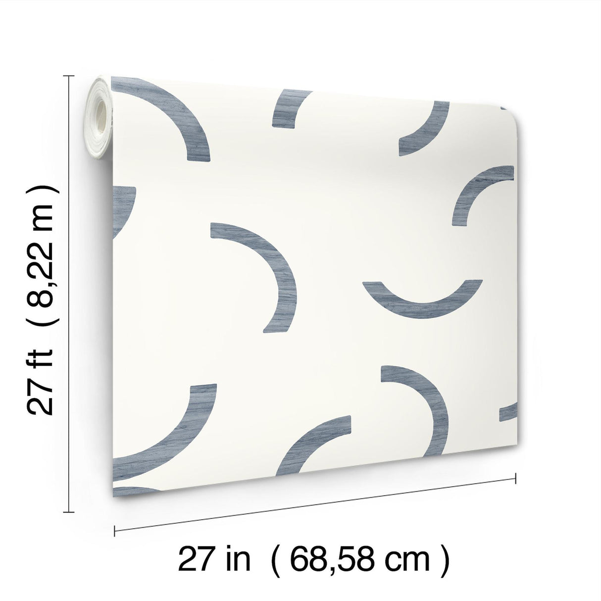 York Lunula Blue Wallpaper