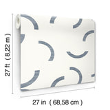 York Lunula Blue Wallpaper