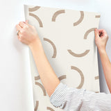 York Lunula Red Wallpaper