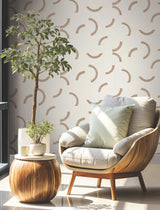 York Lunula Red Wallpaper