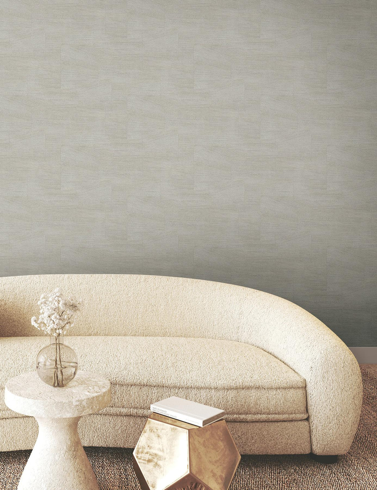 York Higher Ground Geo Grey Wallpaper