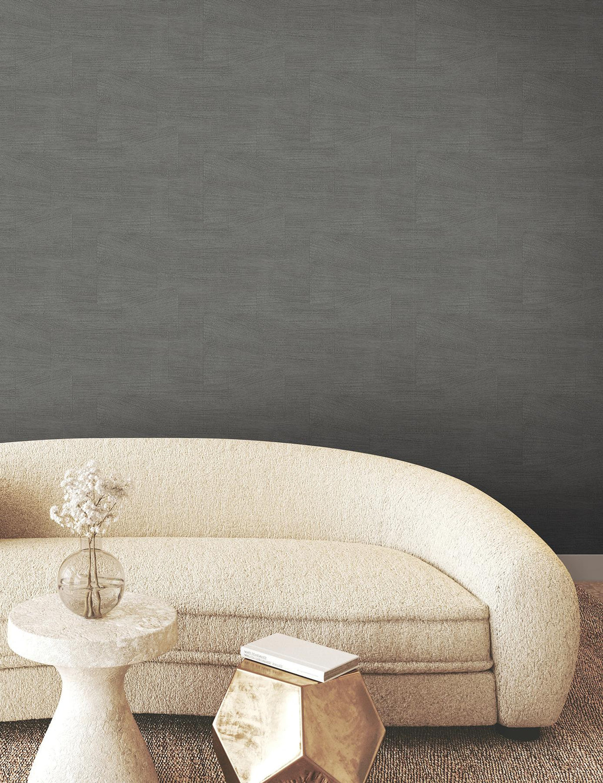 York Higher Ground Geo Black Wallpaper