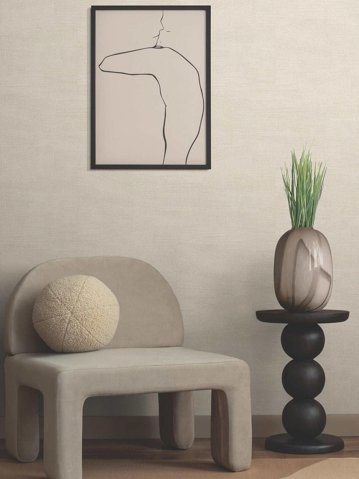 York Higher Ground Geo Beige Wallpaper