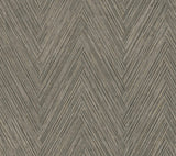 York Thatched Chevron Grey Wallpaper