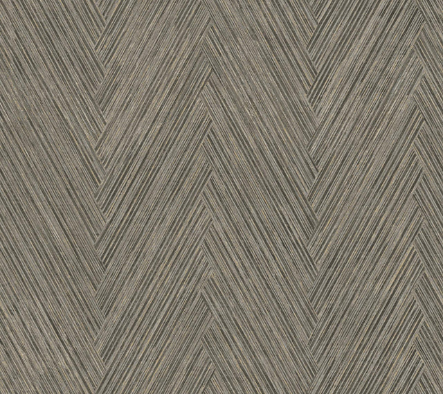 York Thatched Chevron Grey Wallpaper