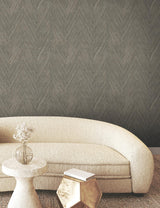 York Thatched Chevron Grey Wallpaper