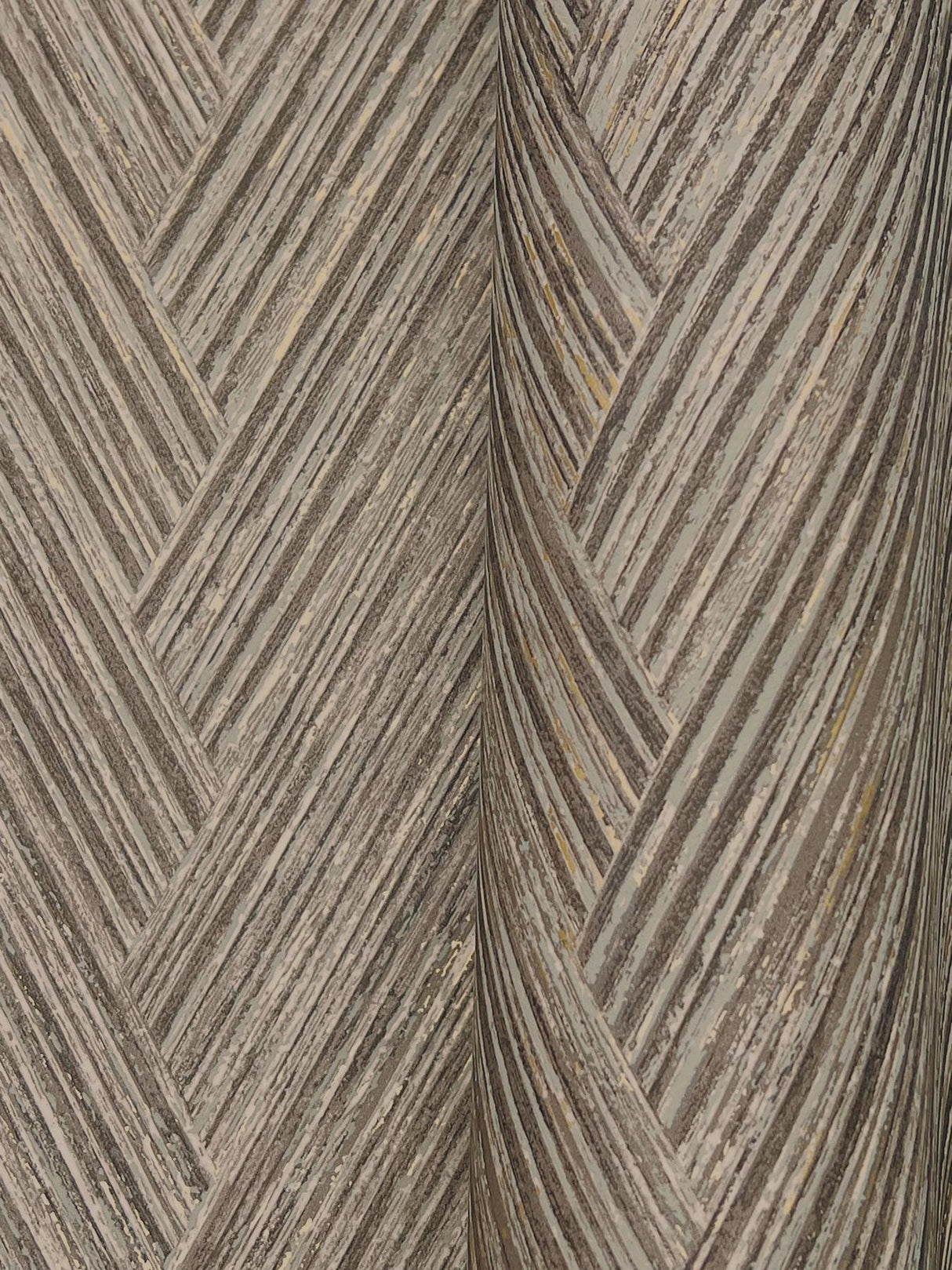 York Thatched Chevron Grey Wallpaper