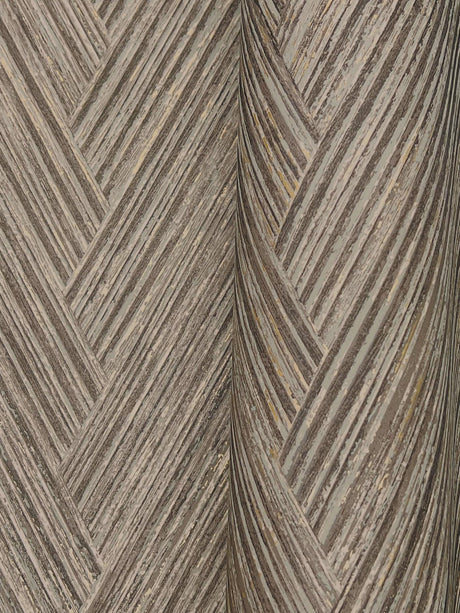 York Thatched Chevron Grey Wallpaper
