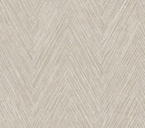 York Thatched Chevron Brown Wallpaper