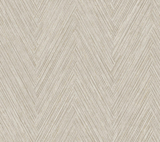 York Thatched Chevron Brown Wallpaper