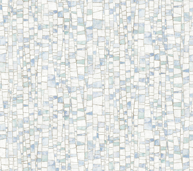 York Kaleidoscopic Blue Wallpaper