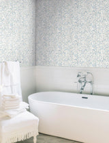 York Kaleidoscopic Blue Wallpaper