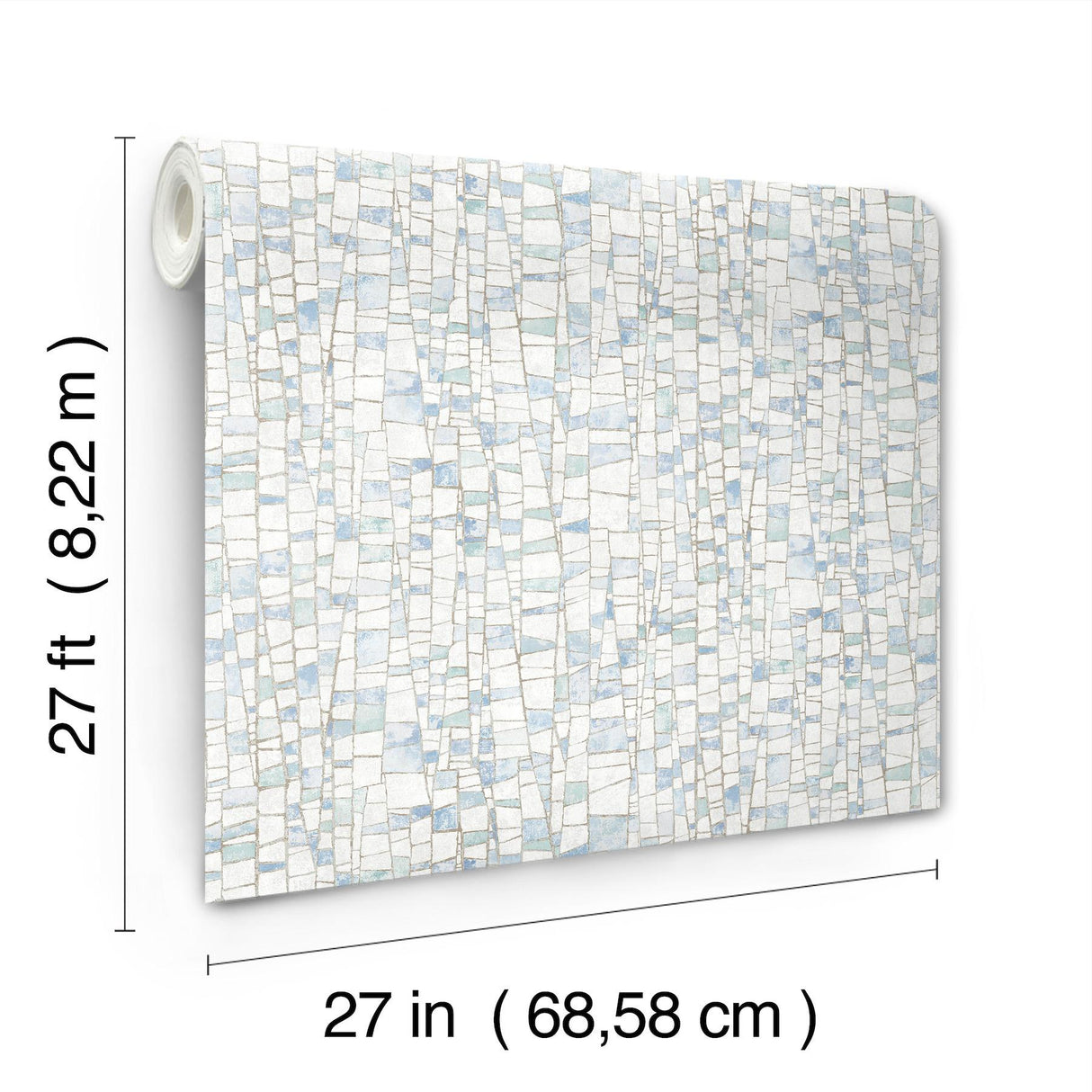 York Kaleidoscopic Blue Wallpaper
