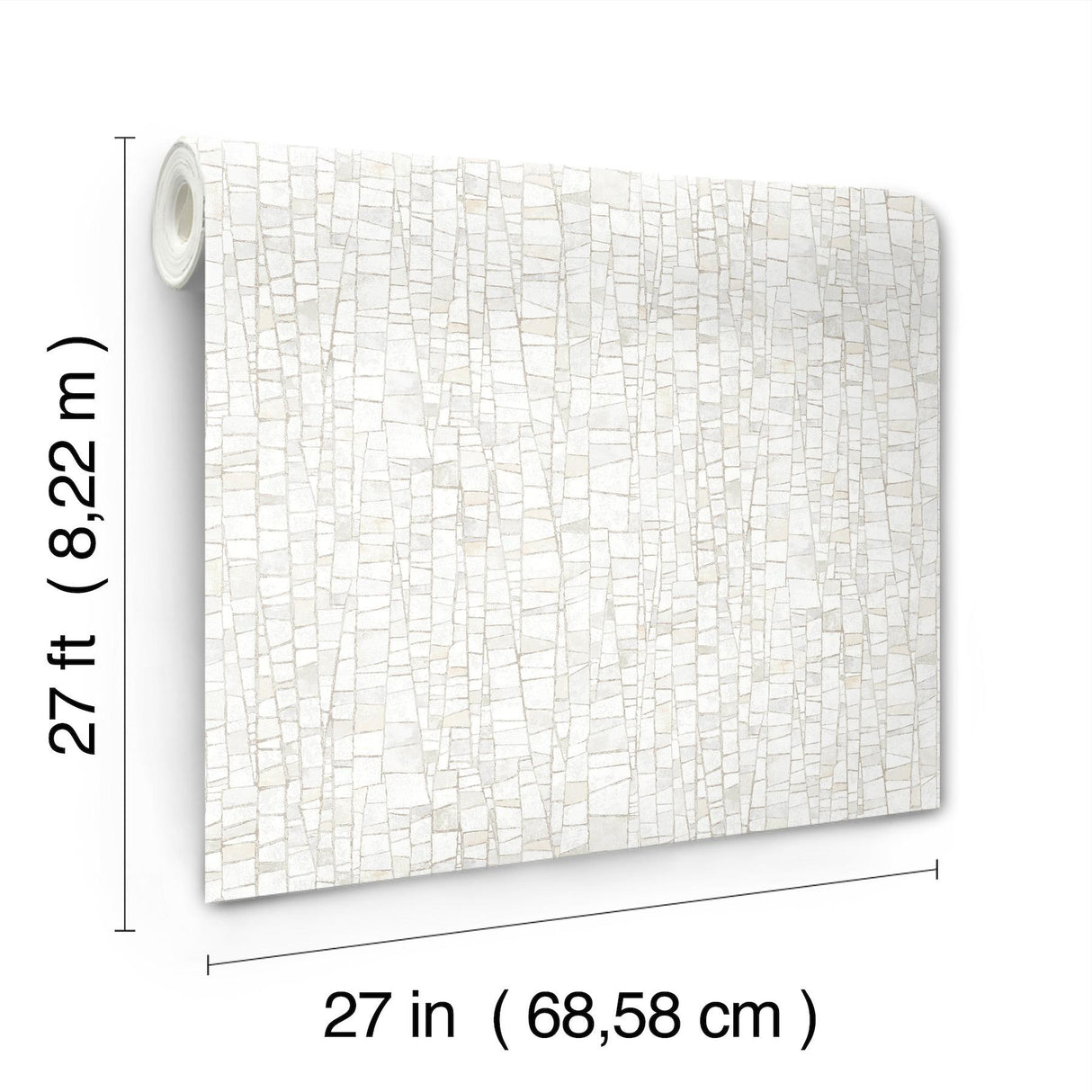 York Kaleidoscopic White Wallpaper
