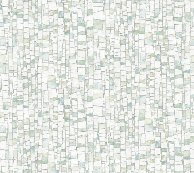 York Kaleidoscopic Green Wallpaper