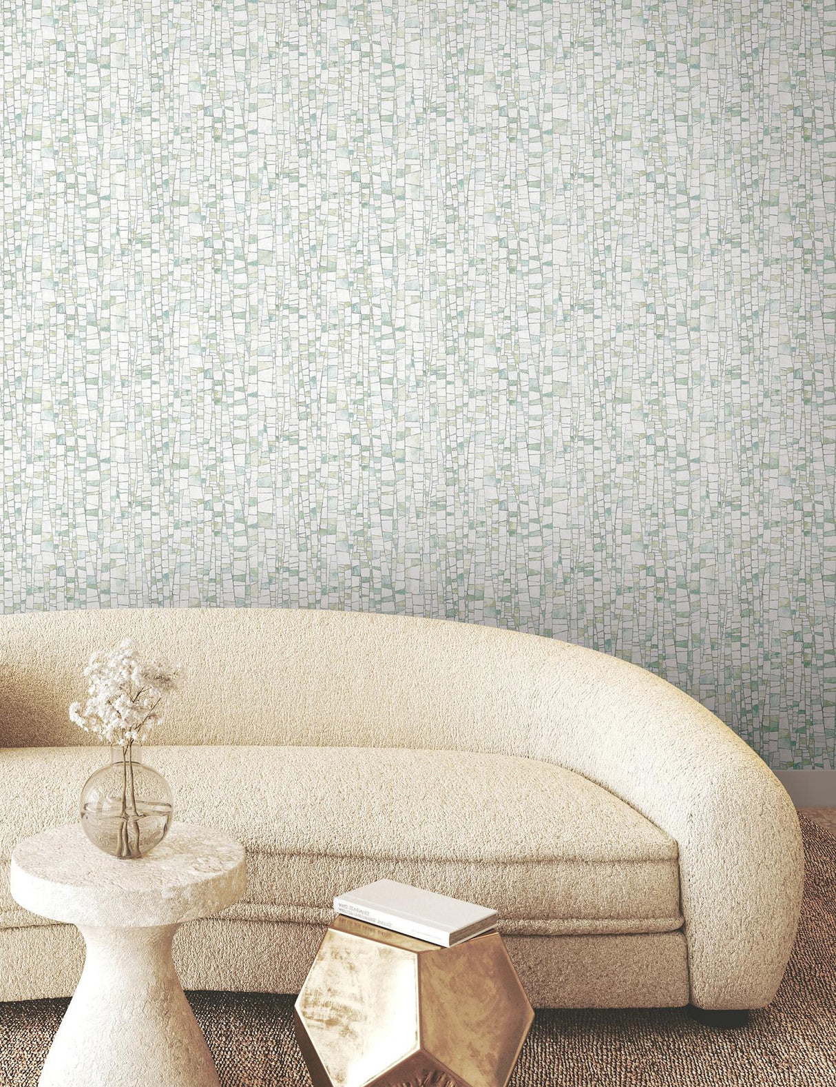 York Kaleidoscopic Green Wallpaper