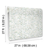 York Kaleidoscopic Green Wallpaper