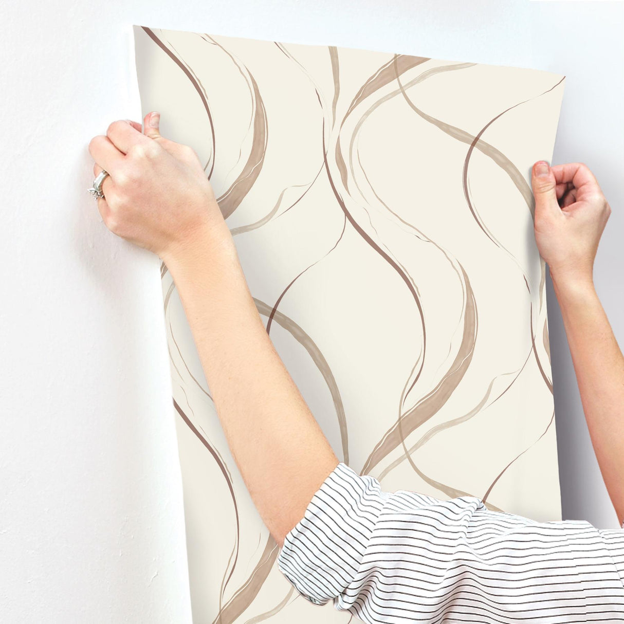 York Ink Flow Red Wallpaper