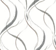 York Ink Flow Grey Wallpaper