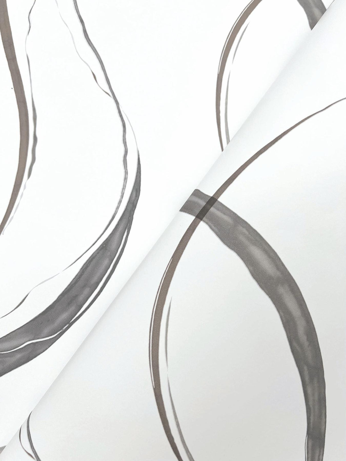 York Ink Flow Grey Wallpaper