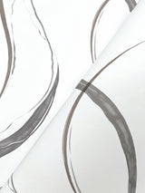 York Ink Flow Grey Wallpaper