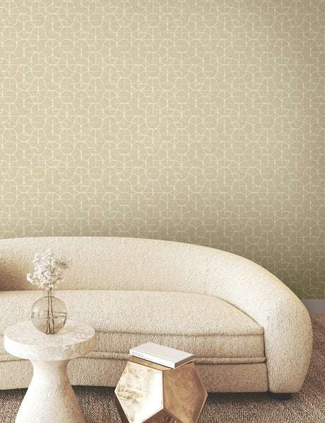 York Looking Glass Yellow Wallpaper
