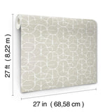 York Looking Glass Grey Wallpaper