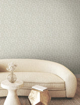 York Looking Glass Grey Wallpaper