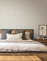 York Looking Glass Grey Wallpaper