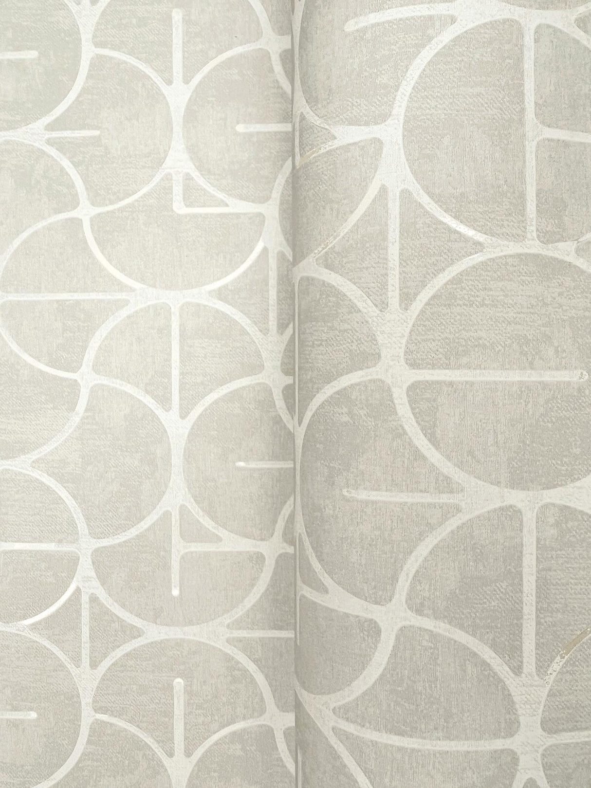 York Looking Glass Grey Wallpaper